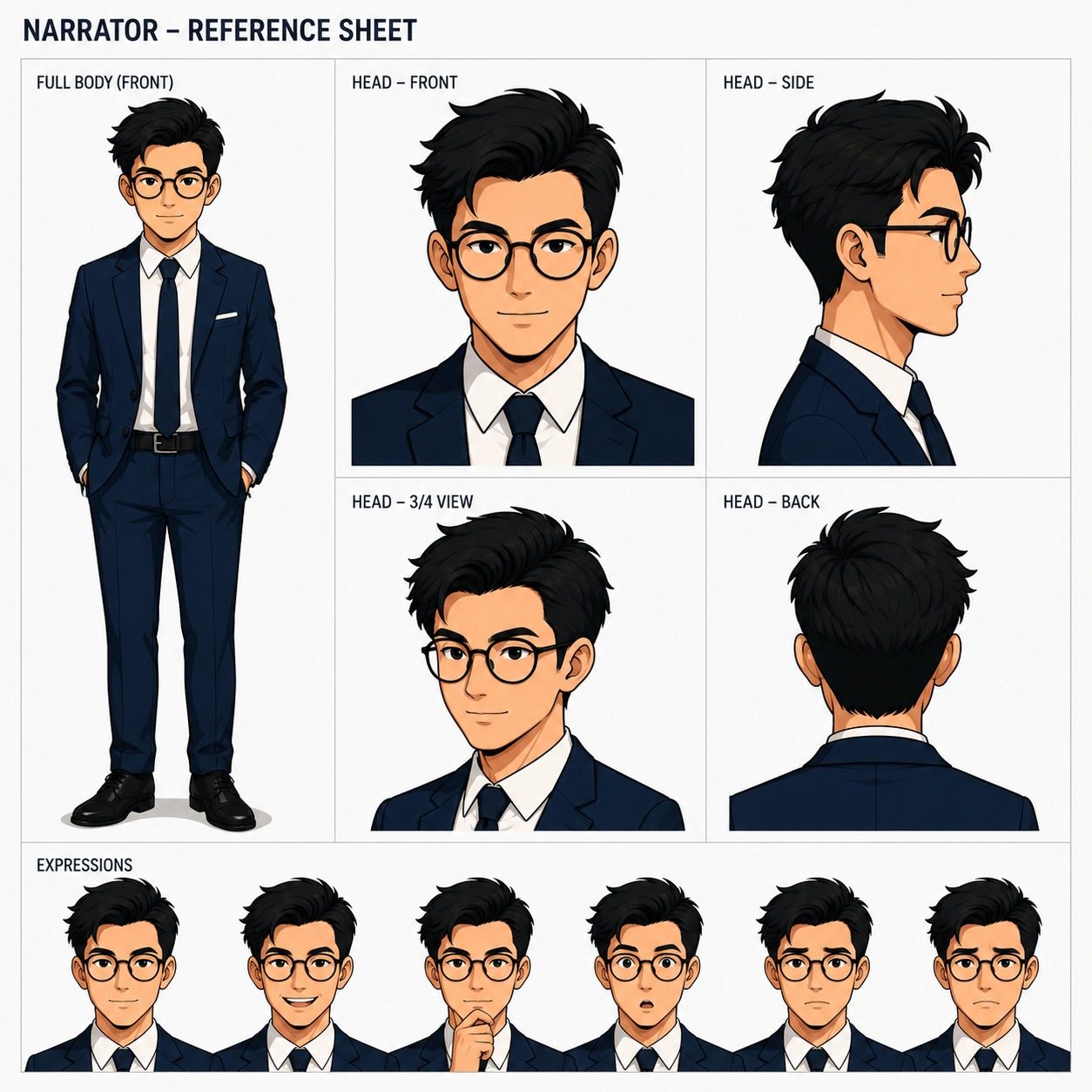 Narrator character sheet